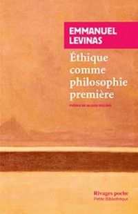 Couverture du livre Ethique comme philosophie premiere - Emmanuel Levinas