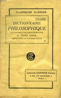  Voltaire - Dictionnaire philosophique