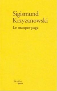 Siguizmound Krjijanovski - Le marque-page