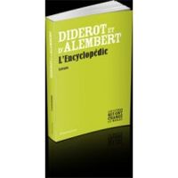 Couverture du livre L'Encyclopédie - Denis Diderot - Jean Le Rond Dalembert