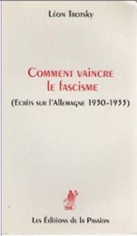 Couverture du livre Comment vaincre le Fascisme - Leon Trotsky