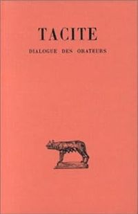 Couverture du livre Dialogue des orateurs - Tacite  - Henri Goelzer