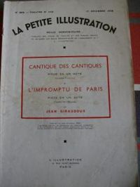 Jean Giraudoux - Cantique des cantiques - L'Impromptu de Paris