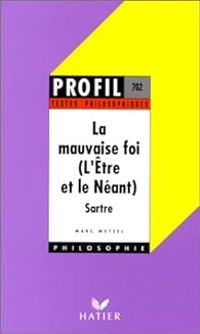 Couverture du livre Profil d'une oeuvre - Sartre  - Jean Paul Sartre - Marc Wetzel