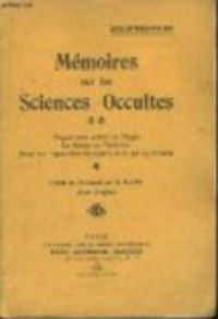 Arthur Schopenhauer - Mémoires sur les Sciences Occultes