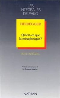 Martin Heidegger - Marc Froment Meurice - Les Intégrales de Philo - Heidegger 