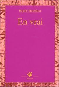 Couverture du livre En vrai - Rachel Hausfater