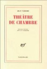 Couverture du livre Théâtre de chambre - Jean Tardieu