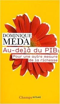 Couverture du livre Au-delà du PIB  - Dominique Meda