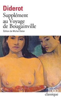 Couverture du livre Supplément au voyage de Bougainville - Denis Diderot