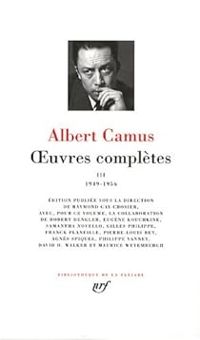 Couverture du livre 1949-1956 - Albert Camus