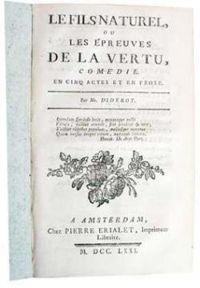 Couverture du livre Le Fils naturel - Denis Diderot