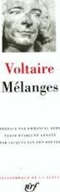 Couverture du livre Mélanges - Voltaire 