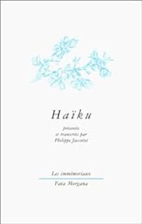 Couverture du livre Haïku - Philippe Jaccottet