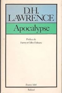 Couverture du livre Apocalypse - Dh Lawrence