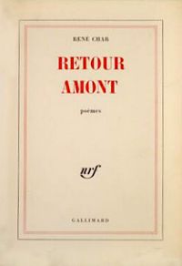 Couverture du livre Retour Amont - Rene Char