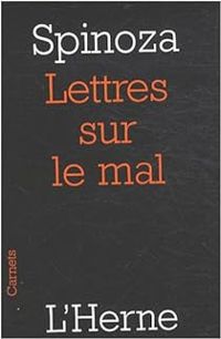 Couverture du livre Lettres sur le mal - Spinoza 