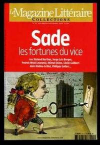 Couverture du livre Sade, les fortunes du vice - Le Magazine Litteraire