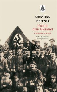 Couverture du livre Histoire d'un Allemand (babel) - Sebastian Haffner