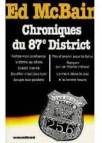 Couverture du livre Chroniques du 87e district - Ed Mcbain