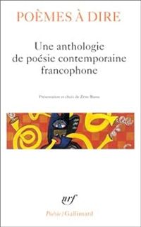 Couverture du livre Poèmes à dire  - Zeno Bianu