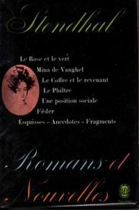 Couverture du livre Romans et Nouvelles - Stendhal 