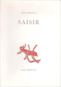 Couverture du livre Saisir - Henri Michaux