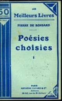 Ronsard Pierre De - Poesies choisies II 1560-1585