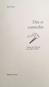 Couverture du livre Dits et contredits - Karl Kraus