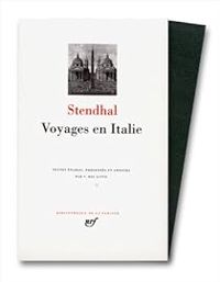 Couverture du livre Voyages en Italie - Stendhal 