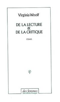 Couverture du livre De la lecture et de la critique - Virginia Woolf