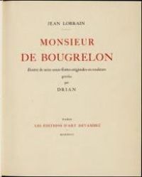 Couverture du livre Monsieur de Bougrelon - Jean Lorrain