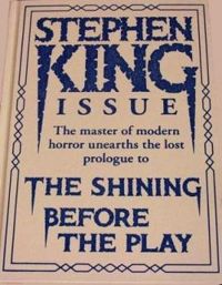 Couverture du livre Before the Play : Prequel to Shinning - Stephen King