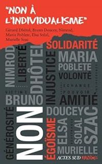 Couverture du livre ''Non à l'Individualisme'' - Bruno Doucey - Gerard Dhotel - Maria Poblete - Nimrod 