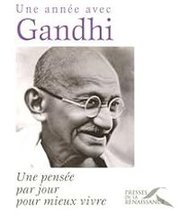 Couverture du livre Une année avec Gandhi  - Mahatma Gandhi