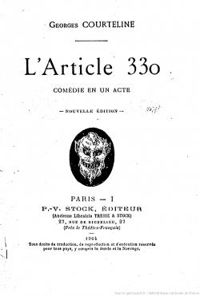 Georges Courteline - L'Article 330