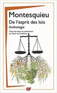 Couverture du livre De l'esprit des lois - Montesquieu 