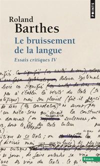 Couverture du livre Le bruissement de la langue - Roland Barthes