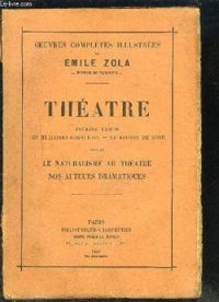 Couverture du livre Théâtre  - Mile Zola