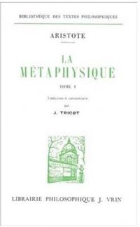 Couverture du livre Métaphysique - 2002-1 : A-Z - Aristote 