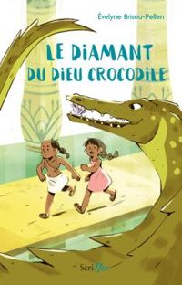 Couverture du livre Le diamant du dieu crocodile - Evelyne Brisou Pellen