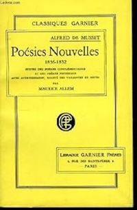 Couverture du livre Poésies nouvelles 1836 - Alfred De Musset