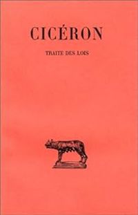 Couverture du livre Traité des Lois - Ciceron 