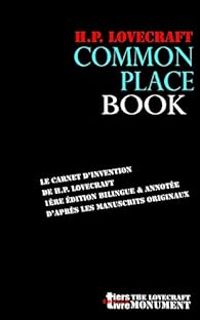 Couverture du livre Commonplace Book - Francois Bon - Howard Phillips Lovecraft