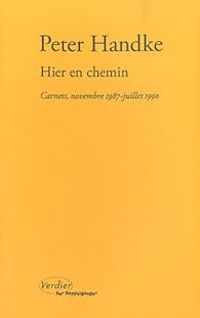 Couverture du livre Hier en chemin  - Peter Handke