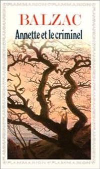 Couverture du livre Annette et le Criminel (Argow, le pirate) - Honore De Balzac