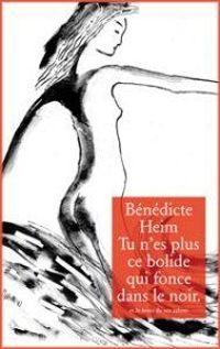 Couverture du livre Tu n’es plus ce bolide qui fonce dans le noir - Benedicte Heim