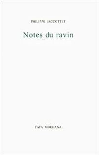 Couverture du livre Notes du ravin - Philippe Jaccottet