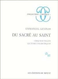 Couverture du livre Du sacré au saint - Emmanuel Levinas