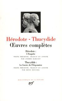 Couverture du livre Hérodote - Thucydide : Oeuvres - Thucydide  - Herodote 